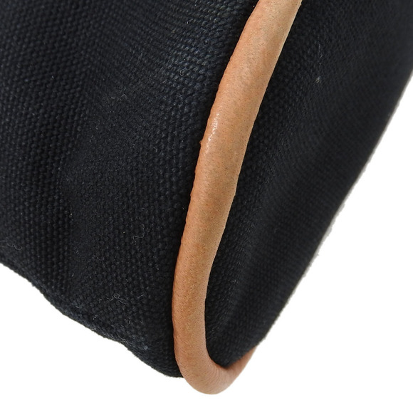 Hermes Hermes Canvas Bolide Pouch Black Canvas Vanity Bag - Picture 8 of 14